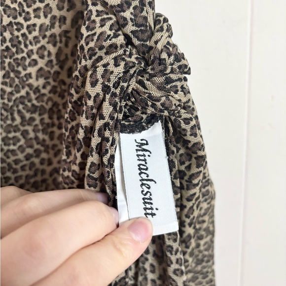 MiracleSuit animal printed cheetah saraong wrap skirt - Picture 2 of 5